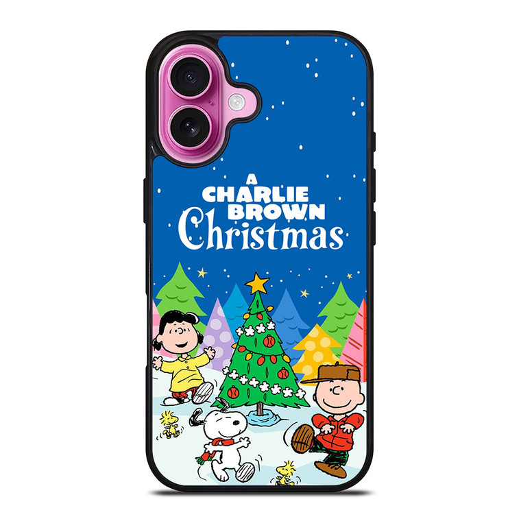 CHARLIE BROWN SNOOPY CHRISTMAS CARTOON iPhone 16 Plus Case Cover