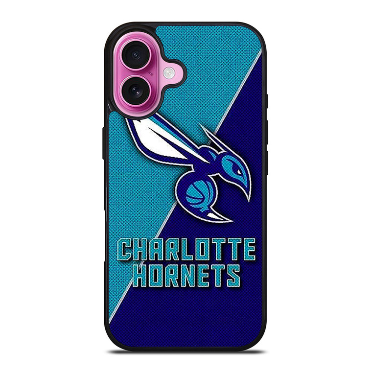 CHARLOTTE HORNETS NBA BASKETBALL LOGO iPhone 16 Plus Case Cover