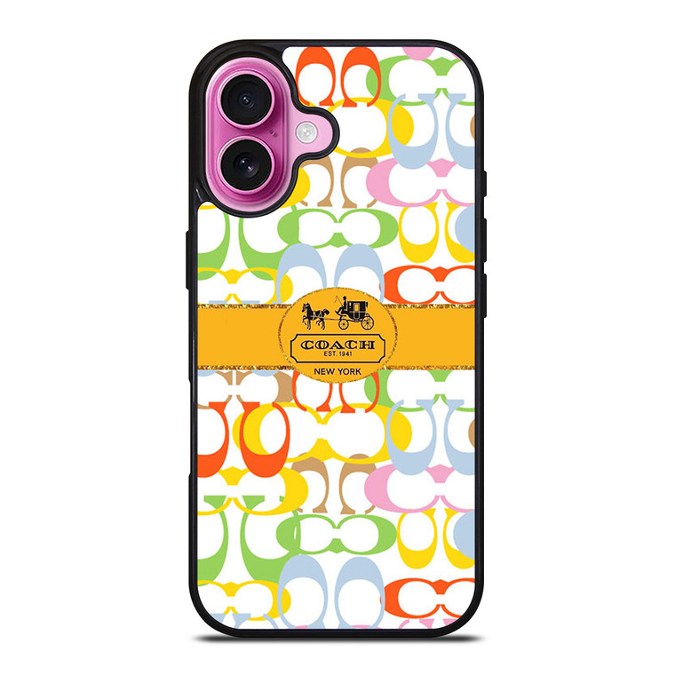 COACH NEW YORK LOGO LUXURY FASHION iPhone 16 Plus Case Cover