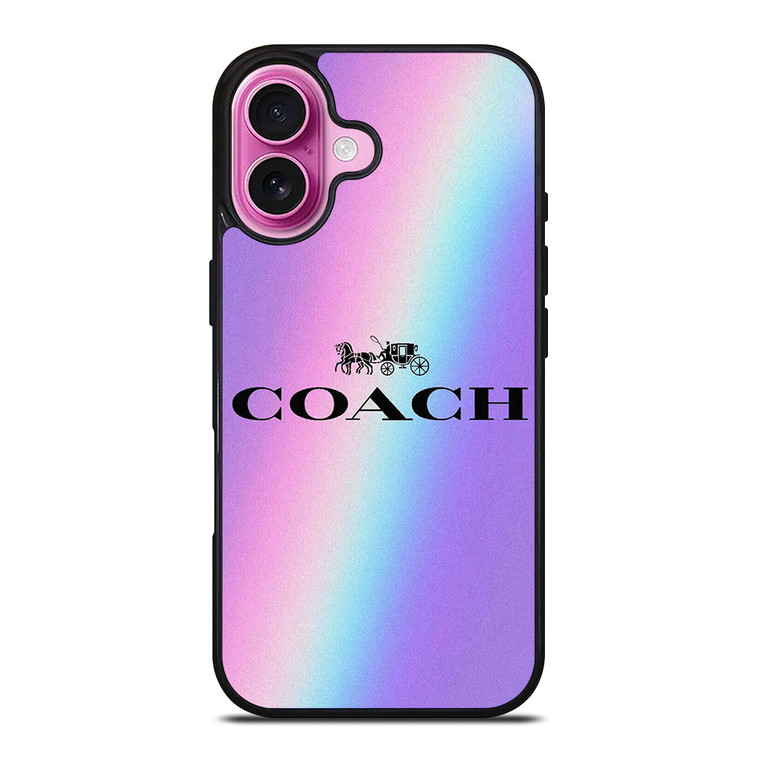 COACH NEW YORK VINTAGE RAINBOW iPhone 16 Plus Case Cover