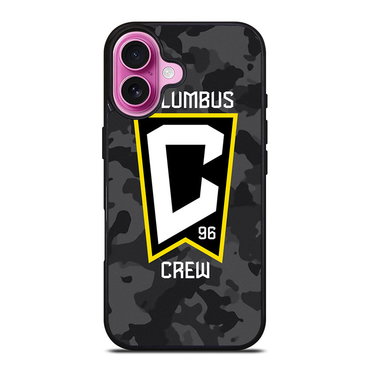 COLUMBUS CREW MLS BLACK CAMO iPhone 16 Plus Case Cover