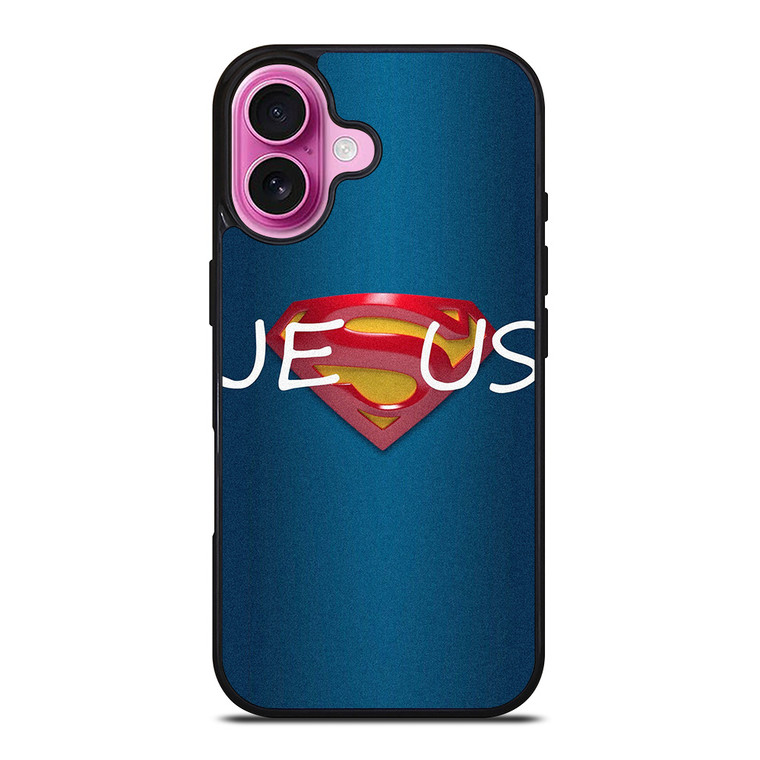 COOL SUPERMAN JESUS iPhone 16 Plus Case Cover