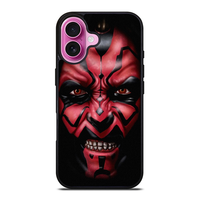 DARTH MAUL STAR WARS FACE iPhone 16 Plus Case Cover