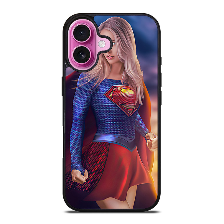 DC SUPERGIRL CARTOON iPhone 16 Plus Case Cover