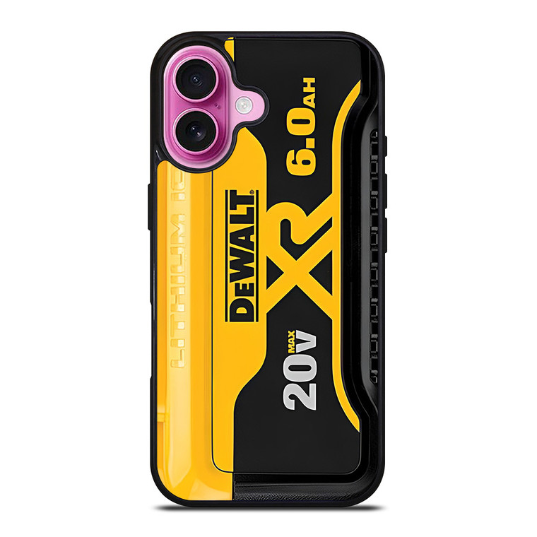 DEWALT TOOL LOGO LITHIUM BATTERY iPhone 16 Plus Case Cover