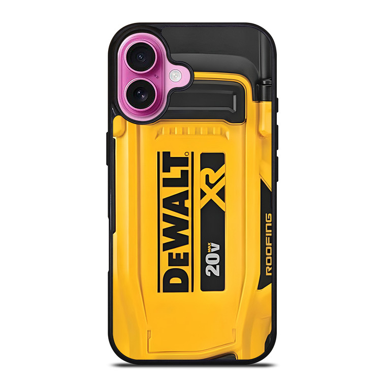 DEWALT TOOL LOGO ROOFING NAILER iPhone 16 Plus Case Cover