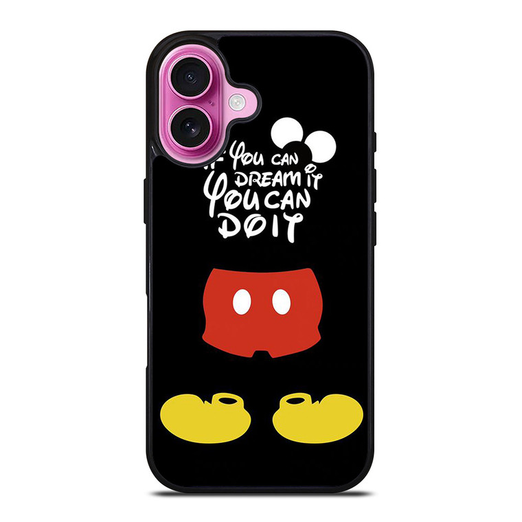 DISNEY MICKEY MOUSE QUOTES iPhone 16 Plus Case Cover