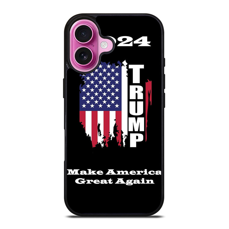 DONALD TRUMP MAKE AMERICA GREAT AGAIN 2024 2 iPhone 16 Plus Case Cover