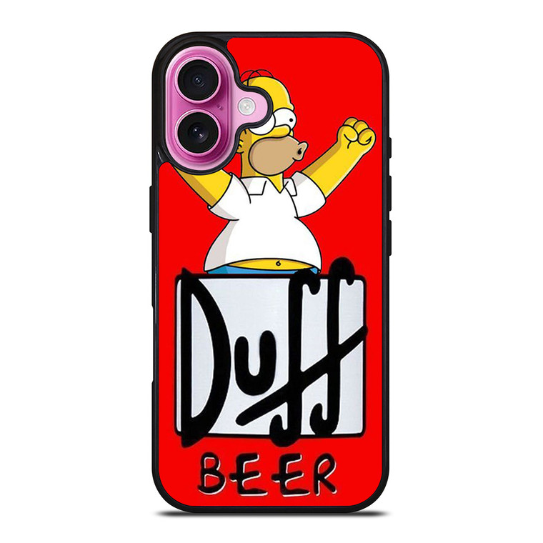 DUFF BEER THE SIMPSONS CARTOON 4 iPhone 16 Plus Case Cover