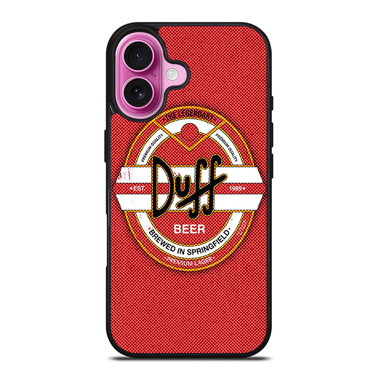 DUFF BEER THE SIMPSONS LOGO 2 iPhone 16 Plus Case Cover