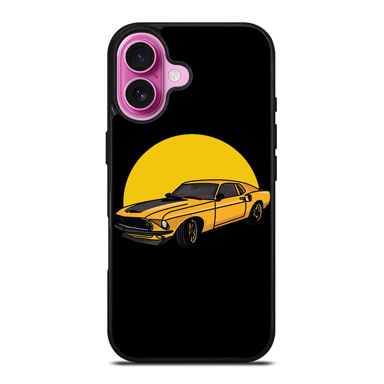 FORD MUSTANG CARTOON iPhone 16 Plus Case Cover