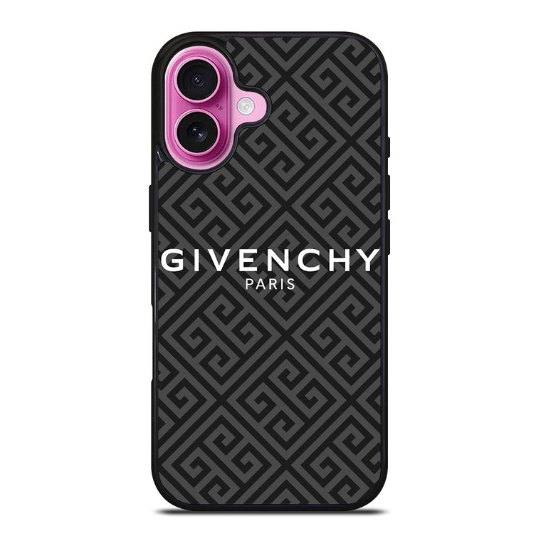 GIVENCHY PARIS LOGO PATTERN iPhone 16 Plus Case Cover