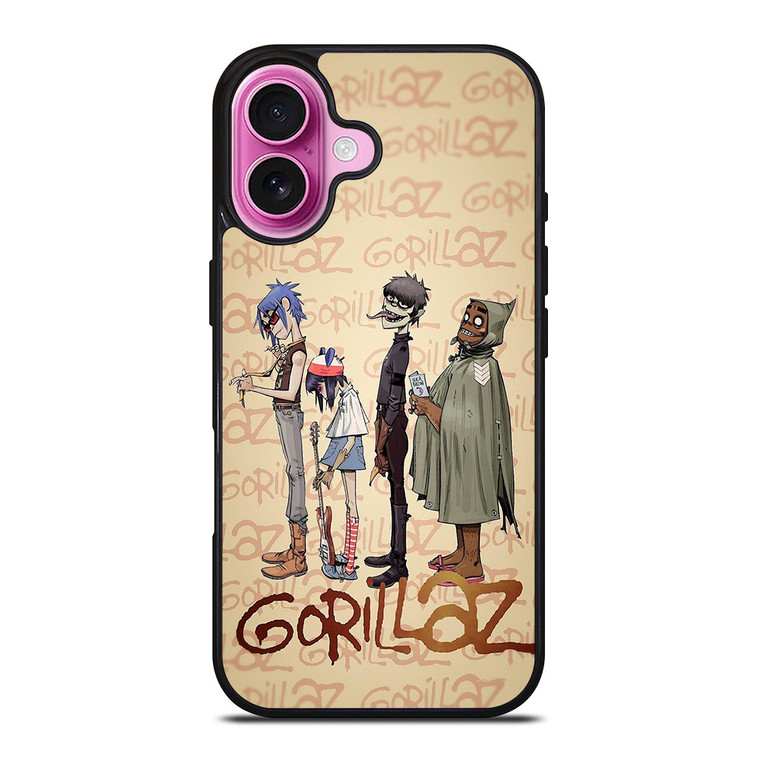 GORILLAZ ENGLISH BAND 3 iPhone 16 Plus Case Cover