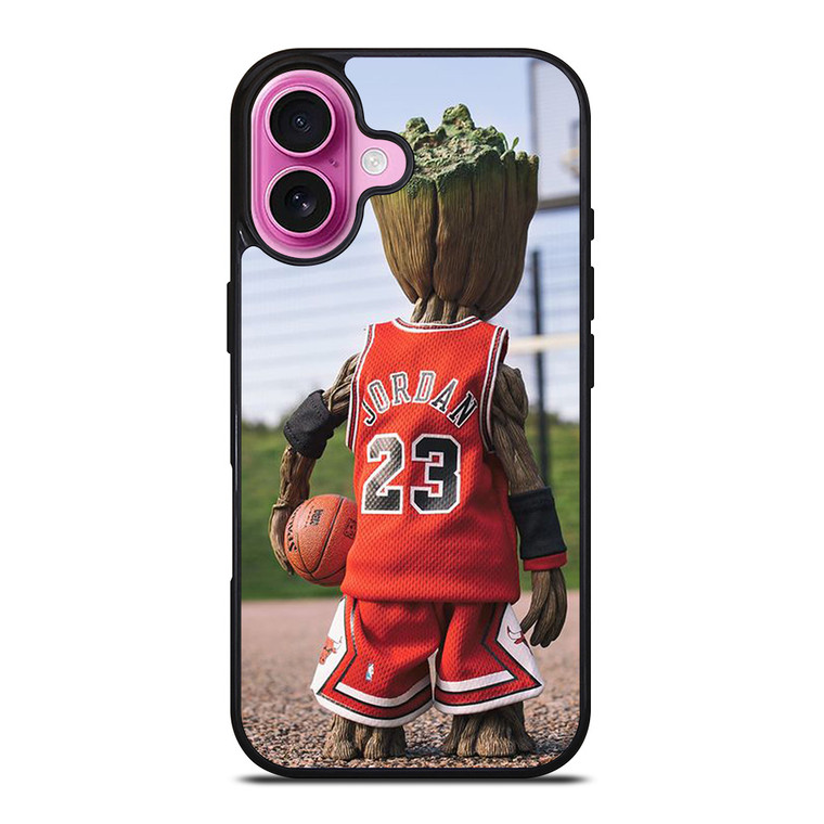 GROOT MICHAEL JORDAN iPhone 16 Plus Case Cover