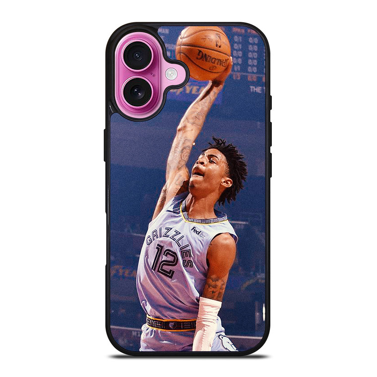 JA MORANT MEMPHIS GRIZZLIES DUNK iPhone 16 Plus Case Cover