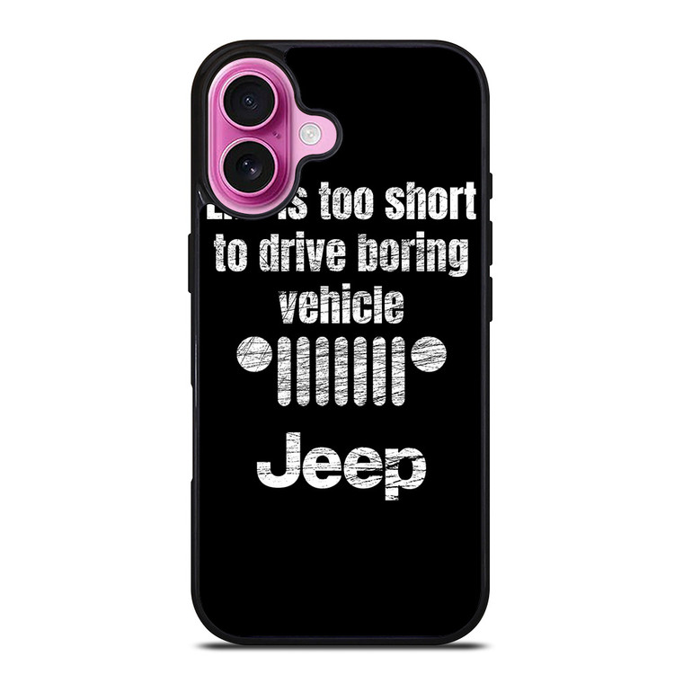 JEEP LIFE FUNNY QUOTES iPhone 16 Plus Case Cover
