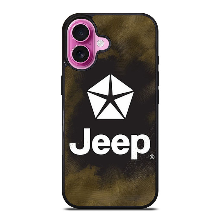 JEEP LOGO OFF ROAD CAR ICON iPhone 16 Plus Case Cover