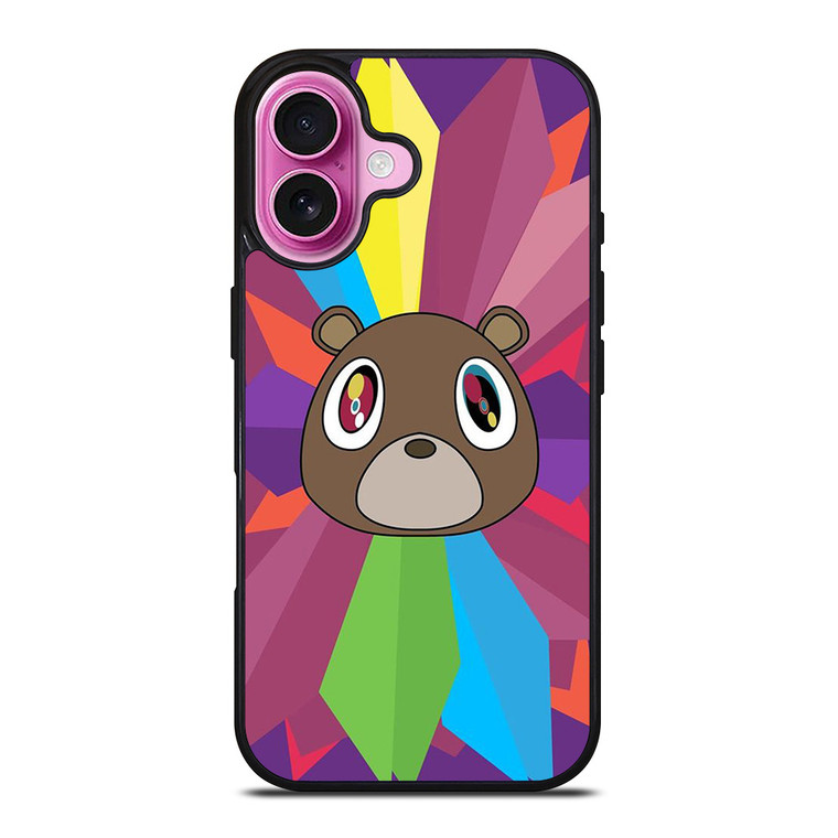 KANYE WEST DROPOUT BEAR FACE ICON iPhone 16 Plus Case Cover