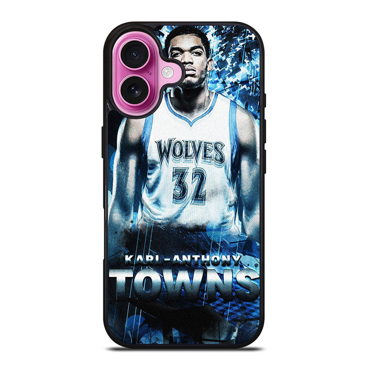 KARL ANTHONY TOWNS MINNESOTA TIMBERWOLVES iPhone 16 Plus Case Cover