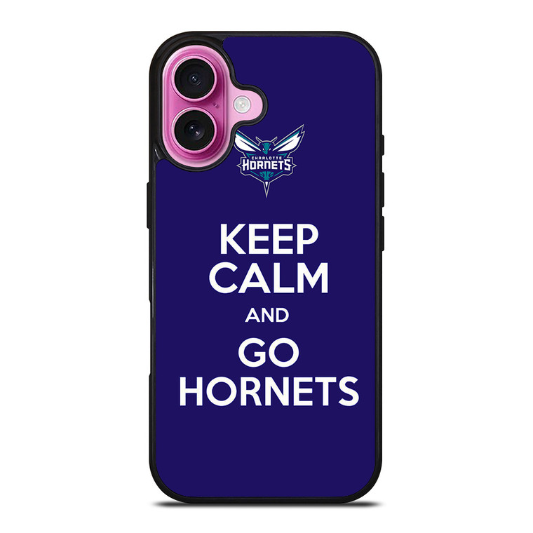 KEEP CALM AND GO CHARLOTTE HORNETS iPhone 16 Plus Case Cover