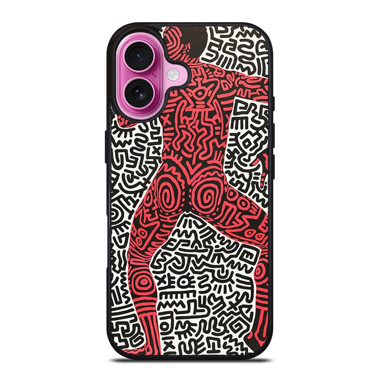 KEITH HARING ART INTO 84 iPhone 16 Plus Case Cover