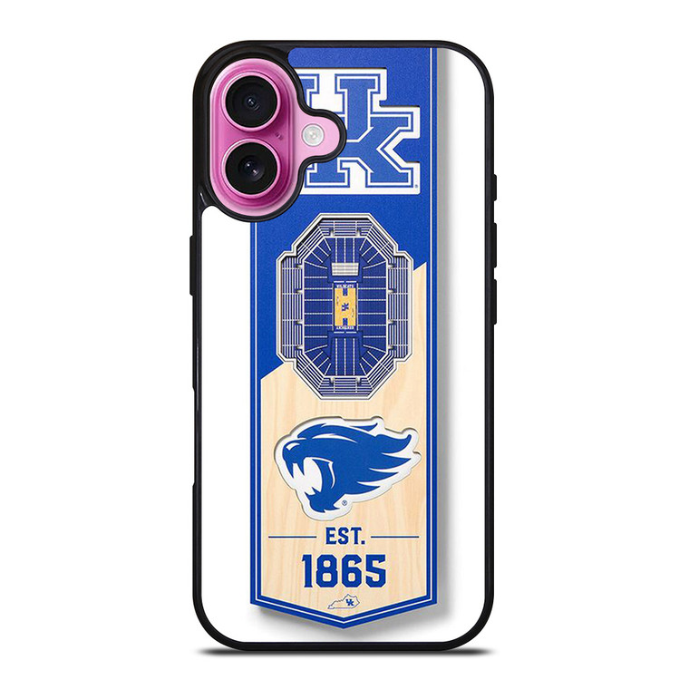 KENTUCKY WILD CATS UNIVERSITY BASKETBALL TEAM LOGO 1865 iPhone 16 Plus Case Cover