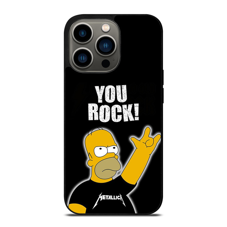 METALLICA ROCK HOMER SIMPSONS iPhone 13 Pro Case Cover