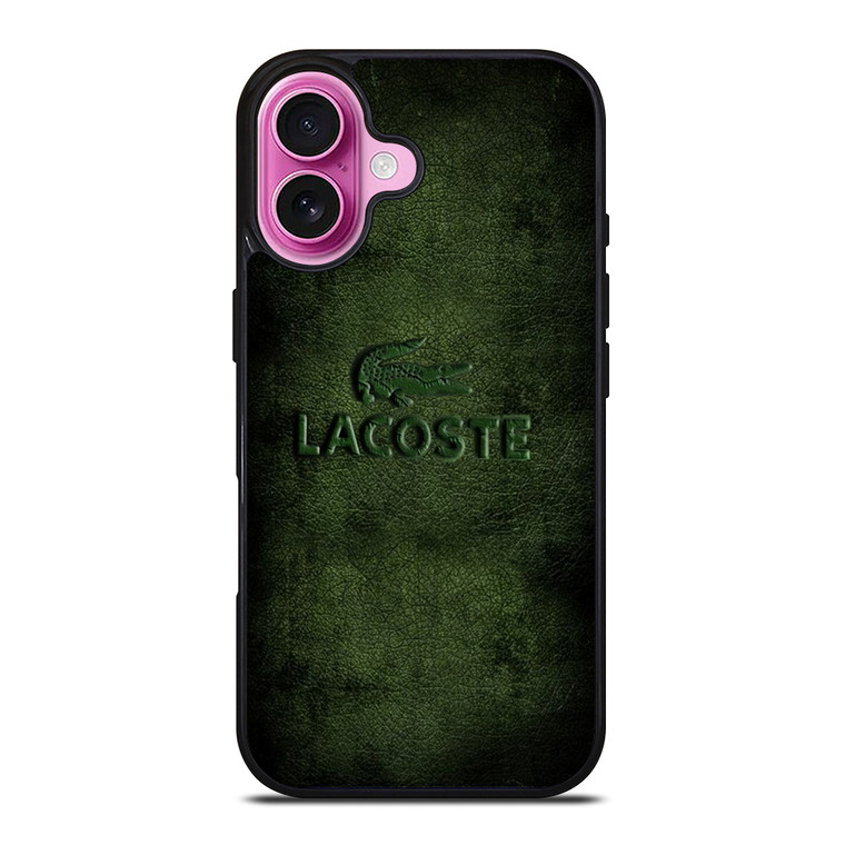 LACOSTE LEATHER iPhone 16 Plus Case Cover
