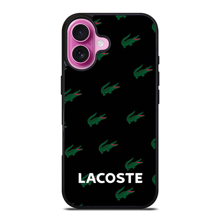 LACOSTE LOGO PATTERN iPhone 16 Plus Case Cover