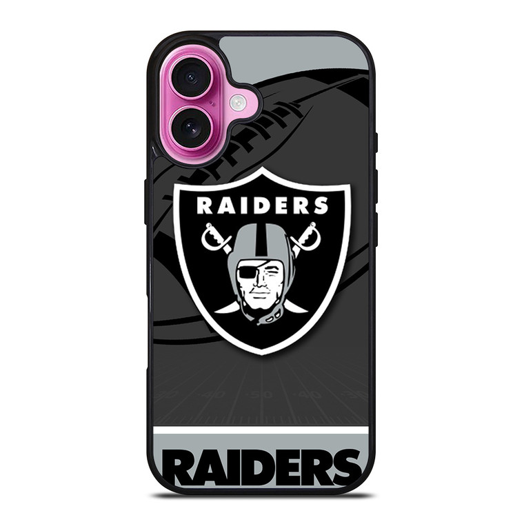 LAS VEGAS RAIDERS NFL TEAM iPhone 16 Plus Case Cover