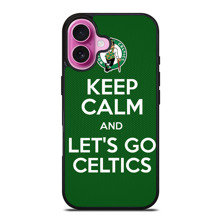 LETS GO BOSTON CELTICS NBA BASKETBALL 2 iPhone 16 Plus Case Cover