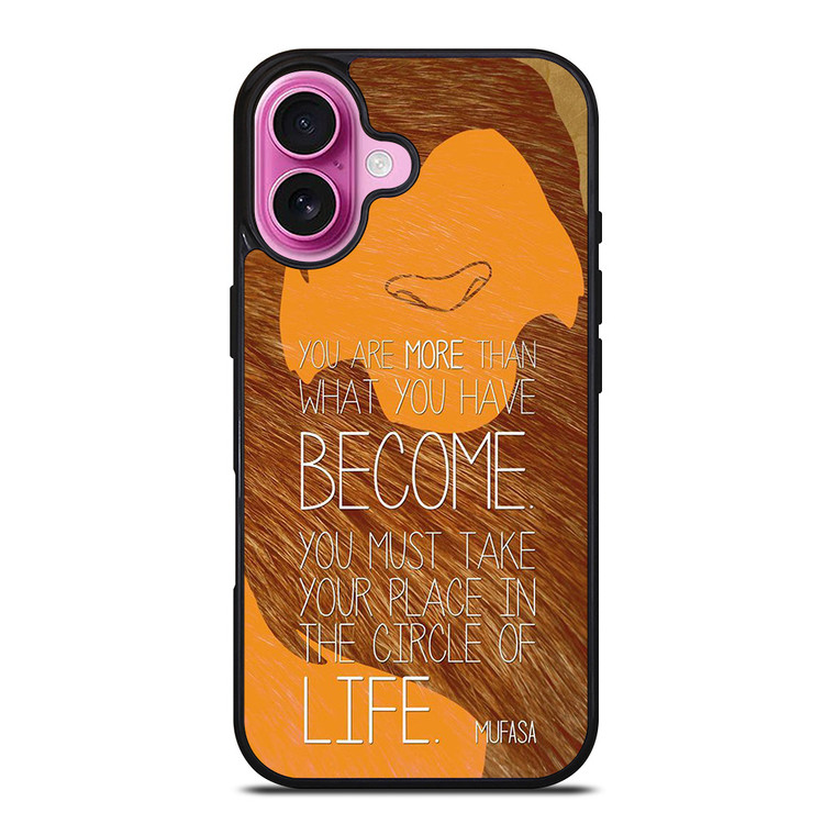 LION KING MUFASA QUOTES iPhone 16 Plus Case Cover