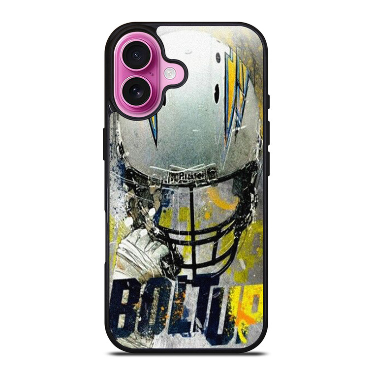 LOS ANGELES CHARGERS FOOTBALL BOLT UP iPhone 16 Plus Case Cover LOS ANGELES CHARGERS FOOTBALL BOLT UP iPhone 16 Plus Case Cover