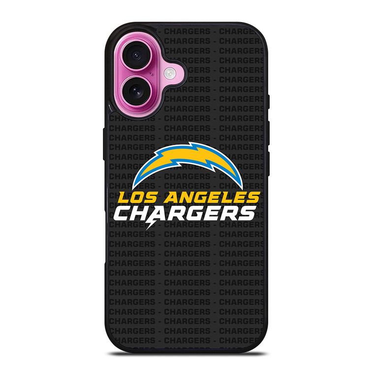 LOS ANGELES CHARGERS FOOTBALL TEXT iPhone 16 Plus Case Cover