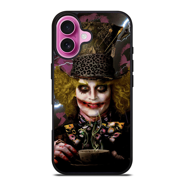 MAD HATTER ALICE IN WONDERLAND MOVIES iPhone 16 Plus Case Cover