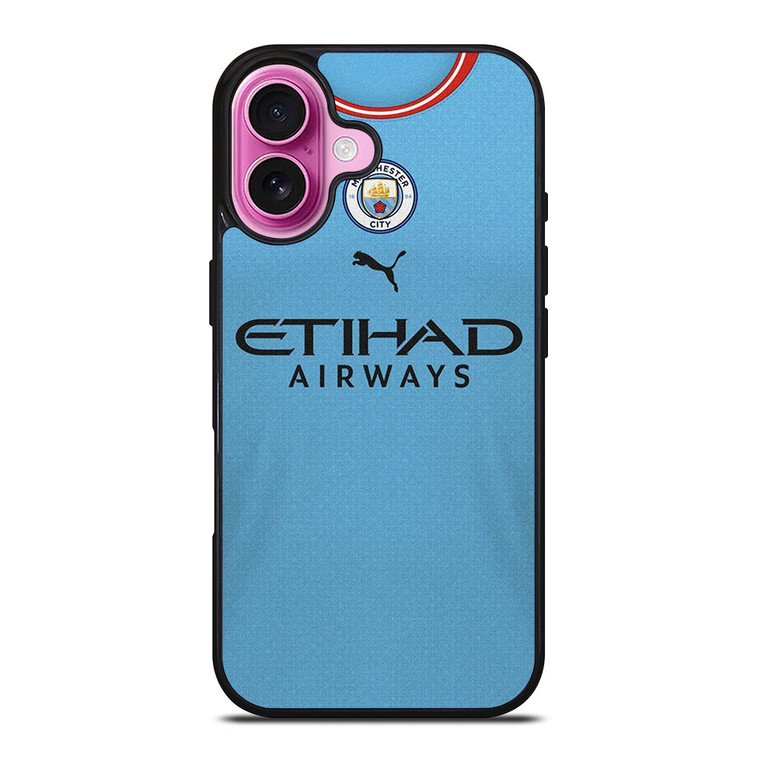 MANCHESTER CITY 2022-23 JERSEY iPhone 16 Plus Case Cover