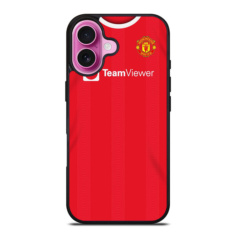 MANCHESTER UNITED 2021 HOME JERSEY iPhone 16 Plus Case Cover