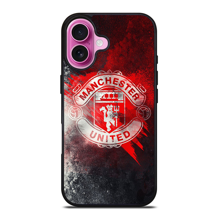 MANCHESTER UNITED FOOTBALL CLUB LOGO iPhone 16 Plus Case Cover