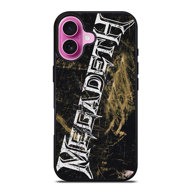 MEGADETH METAL BAND GRUNGE iPhone 16 Plus Case Cover MEGADETH METAL BAND GRUNGE iPhone 16 Plus Case Cover