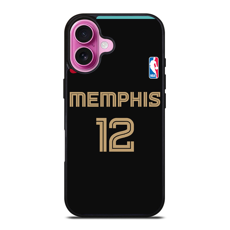 MEMPHIS GRIZZLIES JA MORANT NBA BASKETBALL iPhone 16 Plus Case Cover