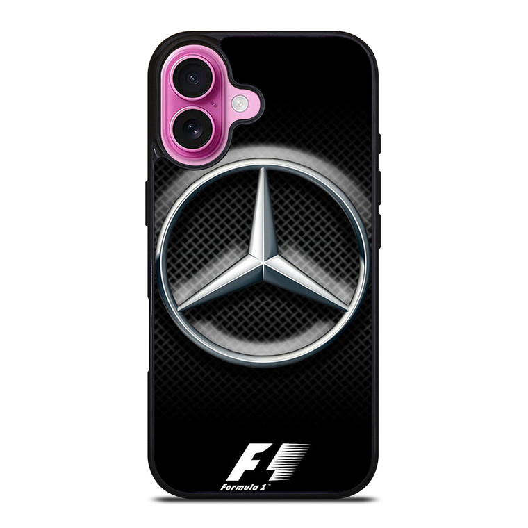 MERCEDES BENZ FORMULA ONE F1 LOGO iPhone 16 Plus Case Cover MERCEDES BENZ FORMULA ONE F1 LOGO iPhone 16 Plus Case Cover