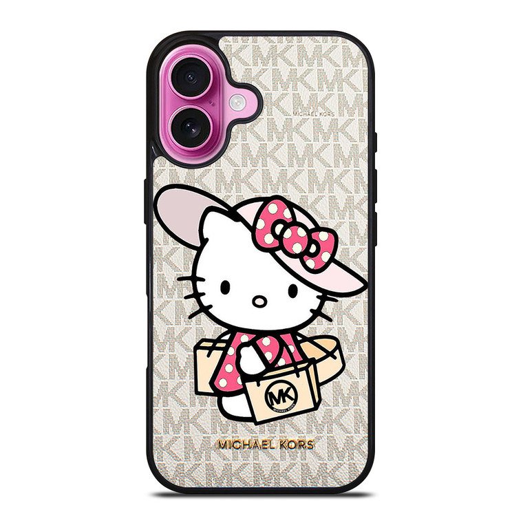 MICHAEL KORS MK LOGO HELLO KITTY iPhone 16 Plus Case Cover