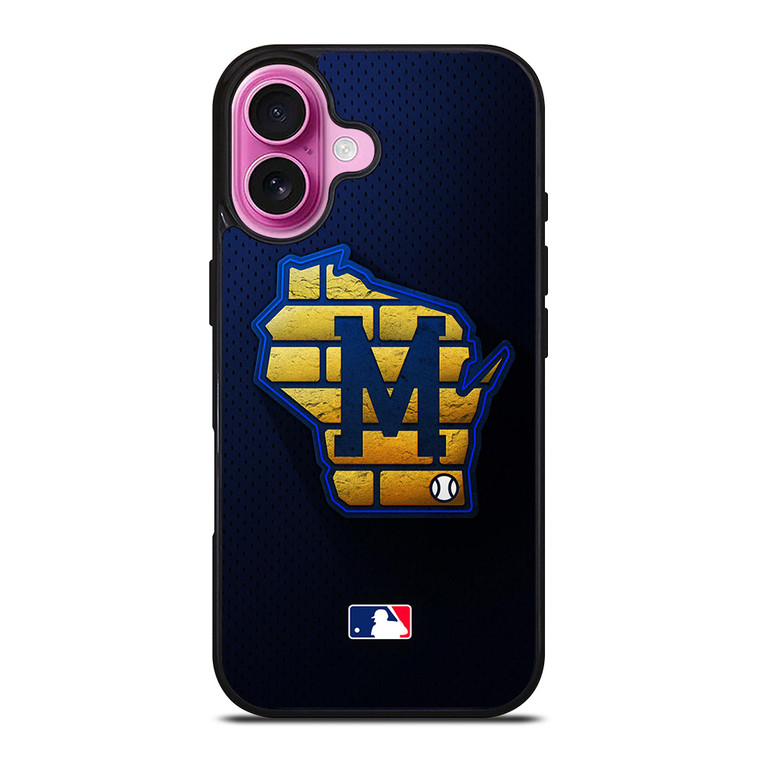 MILWAUKEE BREWERS MLB BASEBALL ICON iPhone 16 Plus Case Cover