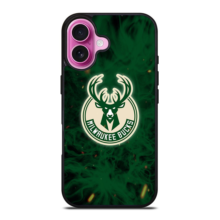 MILWAUKEE BUCKS BASKETBALL NBA FIRE iPhone 16 Plus Case Cover MILWAUKEE BUCKS BASKETBALL NBA FIRE iPhone 16 Plus Case Cover