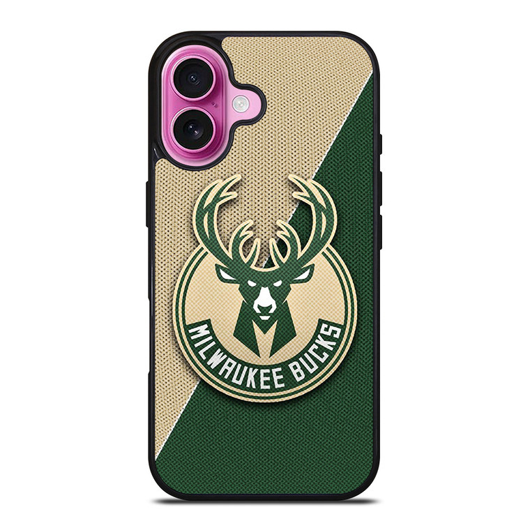MILWAUKEE BUCKS NBA BASKETBALL LOGO iPhone 16 Plus Case Cover
