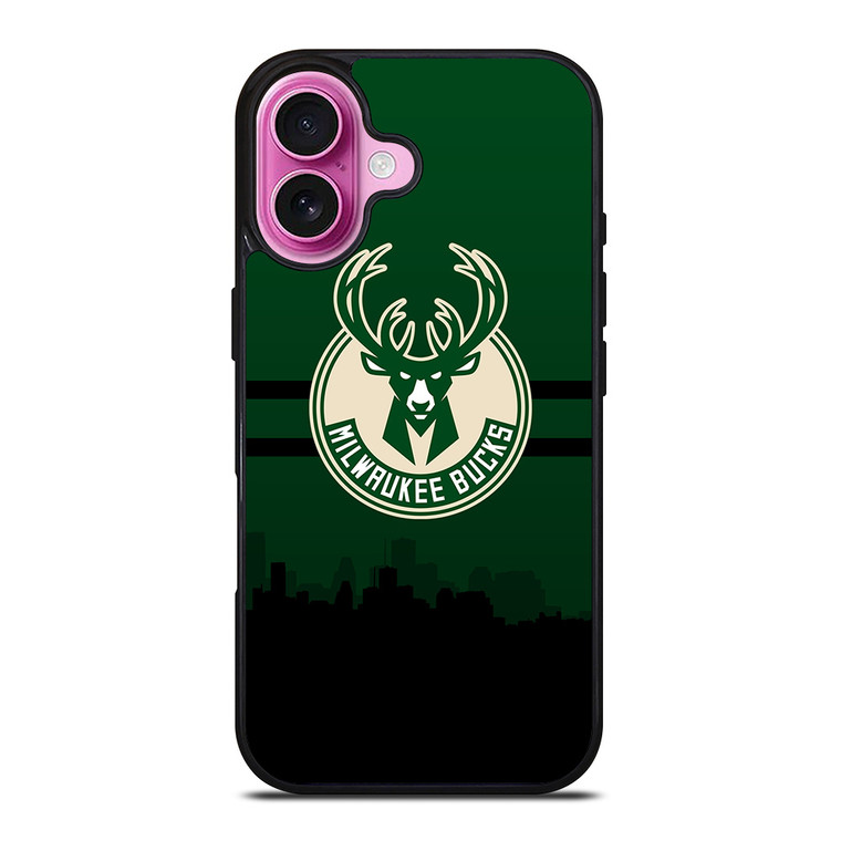 MILWAUKEE BUCKS NBA SKYLINE iPhone 16 Plus Case Cover