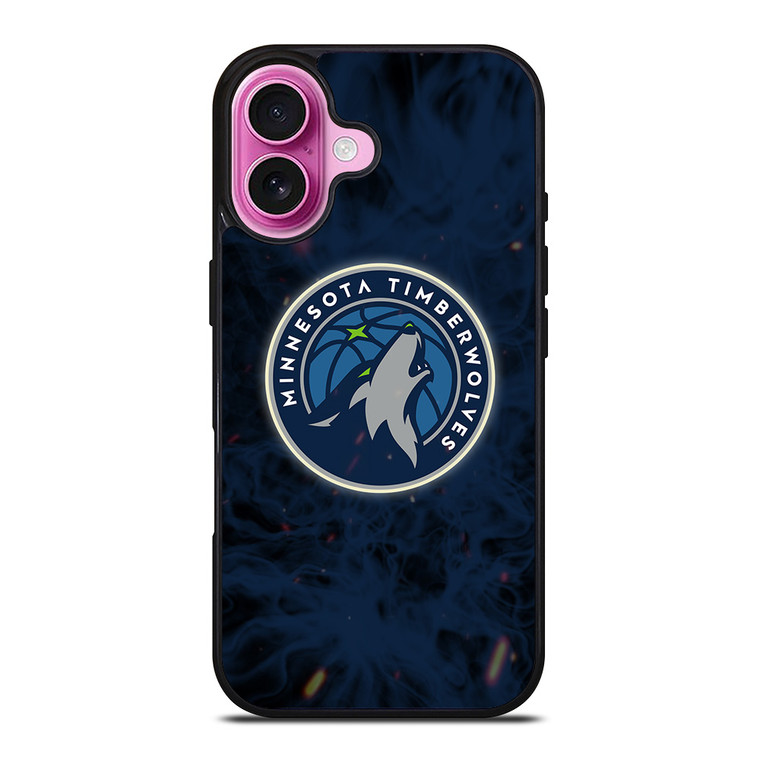 MINNESOTA TIMBERWOLVES BASKETBALL NBA FIRE iPhone 16 Plus Case Cover MINNESOTA TIMBERWOLVES BASKETBALL NBA FIRE iPhone 16 Plus Case Cover