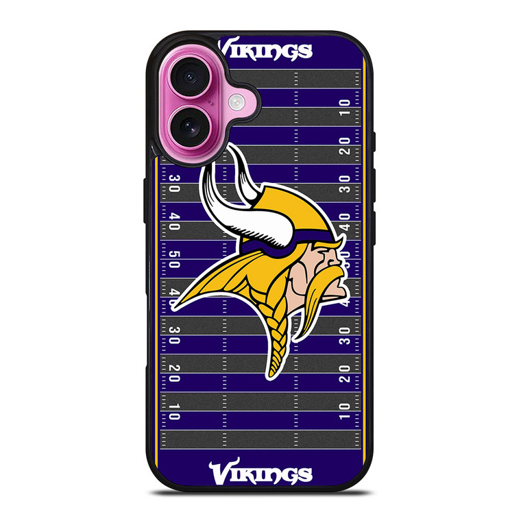 MINNESOTA VIKINGS FOOTBALL FIELD iPhone 16 Plus Case Cover