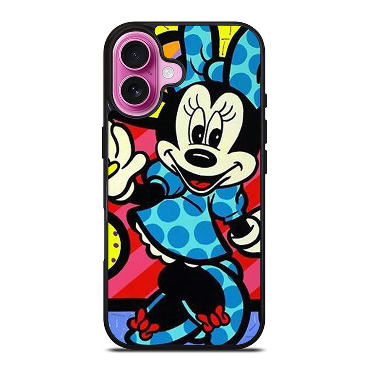 MINNIE MOUSE ROMERO BRITTO ART iPhone 16 Plus Case Cover