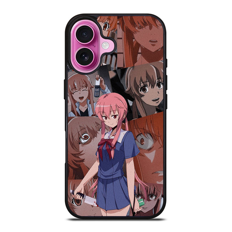 MIRAI NIKKI ANIME COLLAGE iPhone 16 Plus Case Cover